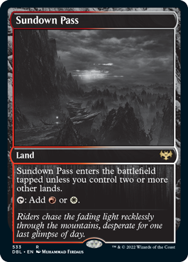 Sundown Pass [Innistrad: Double Feature] | Jomio and Rueliete's Cards and Comics