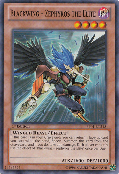 Blackwing - Zephyros the Elite [BP01-EN215] Common | Jomio and Rueliete's Cards and Comics