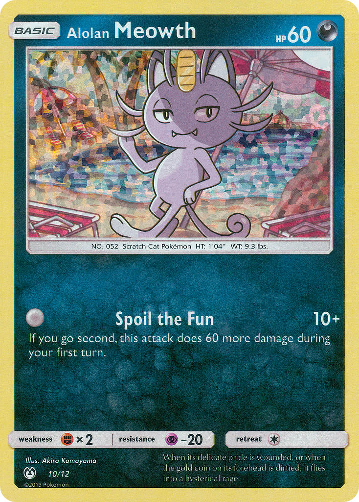 Alolan Meowth (10/12) [McDonald's Promos: 2019 Collection] | Jomio and Rueliete's Cards and Comics