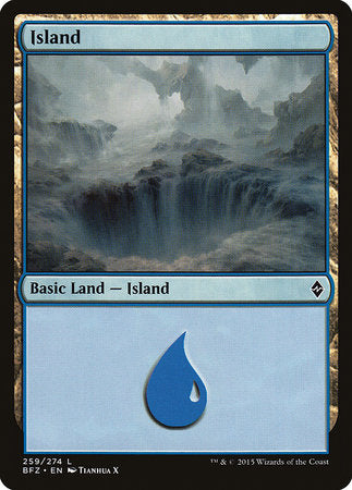 Island (259) [Battle for Zendikar] | Jomio and Rueliete's Cards and Comics