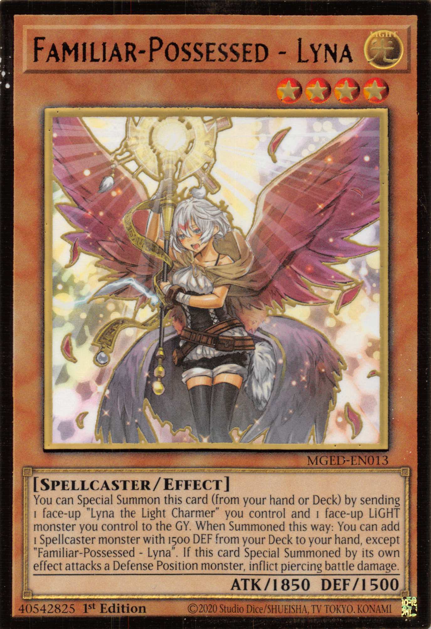 Familiar-Possessed - Lyna (Alternate Art) [MGED-EN013] Gold Rare | Jomio and Rueliete's Cards and Comics