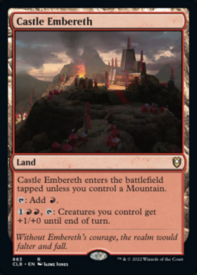 Castle Embereth [Commander Legends: Battle for Baldur's Gate] | Jomio and Rueliete's Cards and Comics