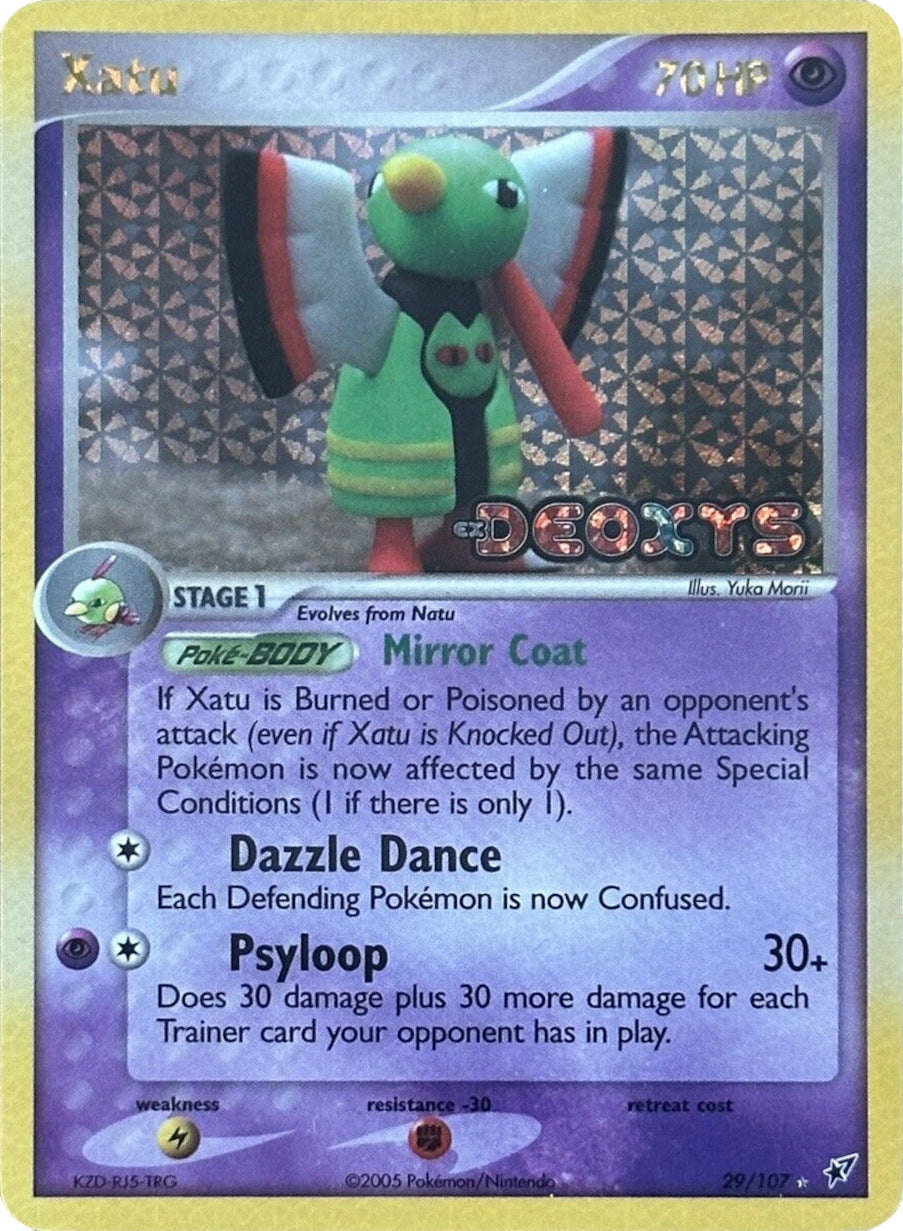 Xatu (29/107) (Stamped) [EX: Deoxys] | Jomio and Rueliete's Cards and Comics