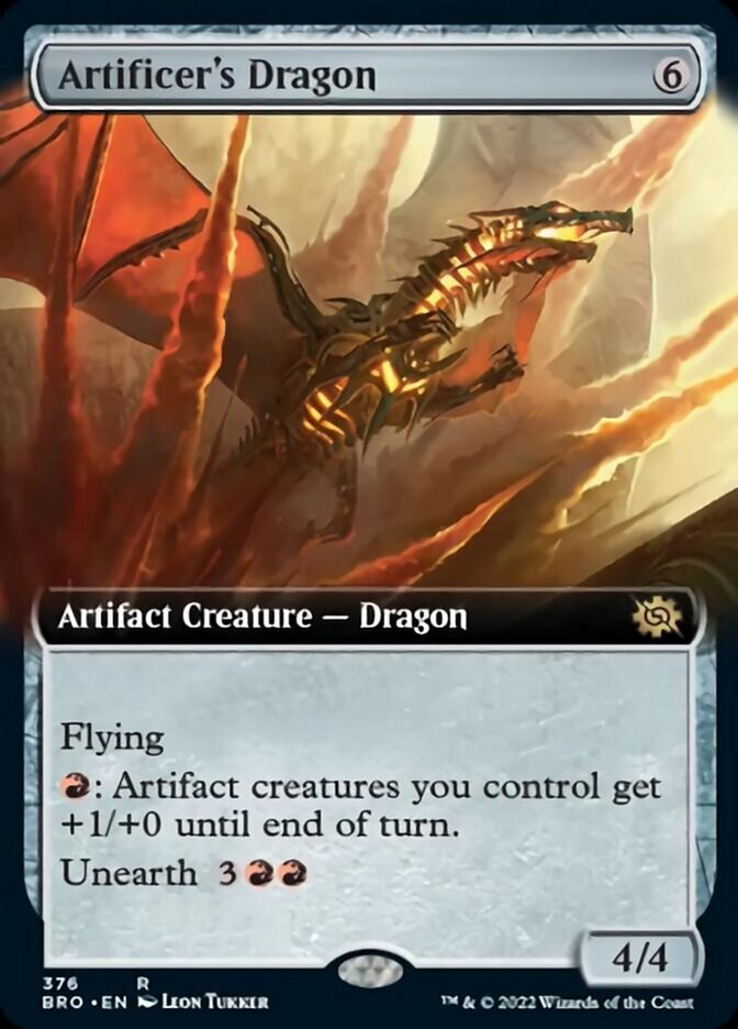 Artificer's Dragon (Extended Art) [The Brothers' War] | Jomio and Rueliete's Cards and Comics
