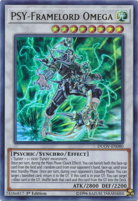 PSY-Framelord Omega [DUOV-EN080] Ultra Rare | Jomio and Rueliete's Cards and Comics