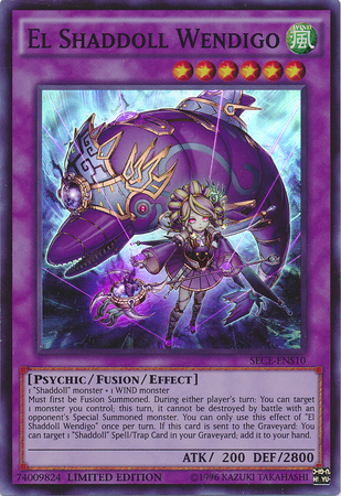 El Shaddoll Wendigo (SE) [SECE-ENS10] Super Rare | Jomio and Rueliete's Cards and Comics