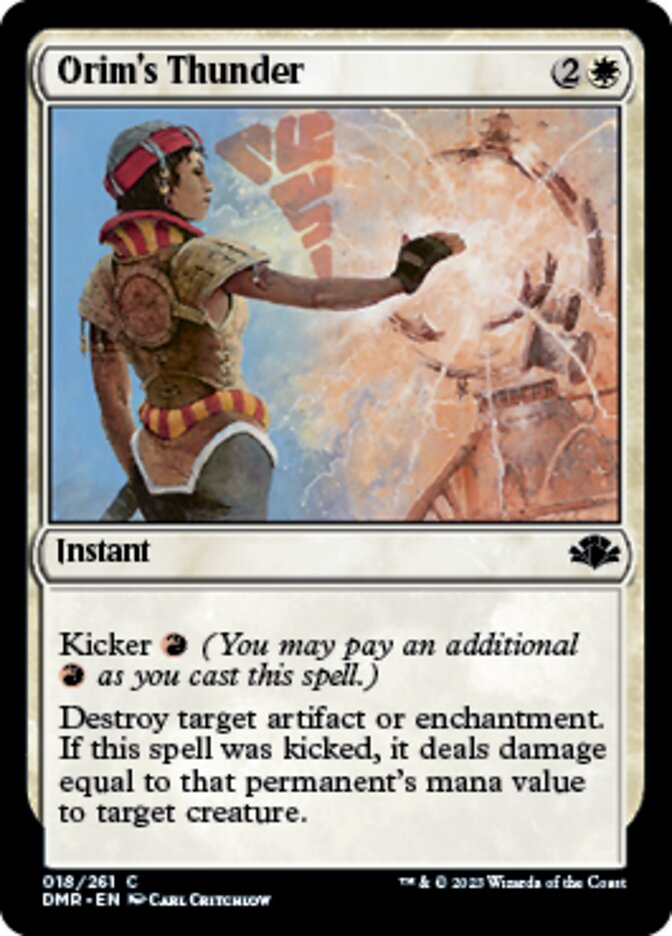 Orim's Thunder [Dominaria Remastered] | Jomio and Rueliete's Cards and Comics