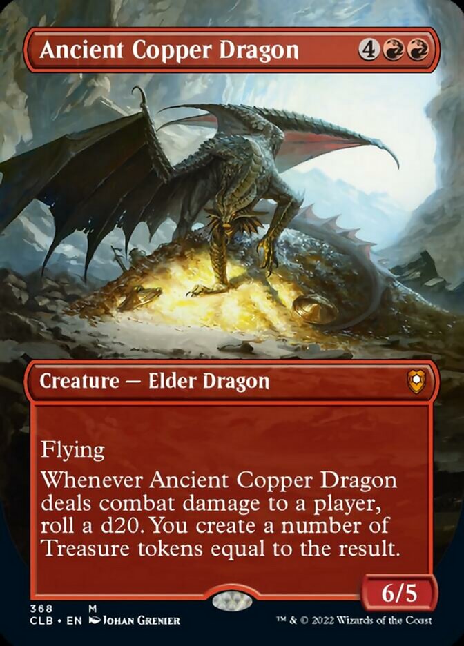 Ancient Copper Dragon (Borderless Alternate Art) [Commander Legends: Battle for Baldur's Gate] | Jomio and Rueliete's Cards and Comics