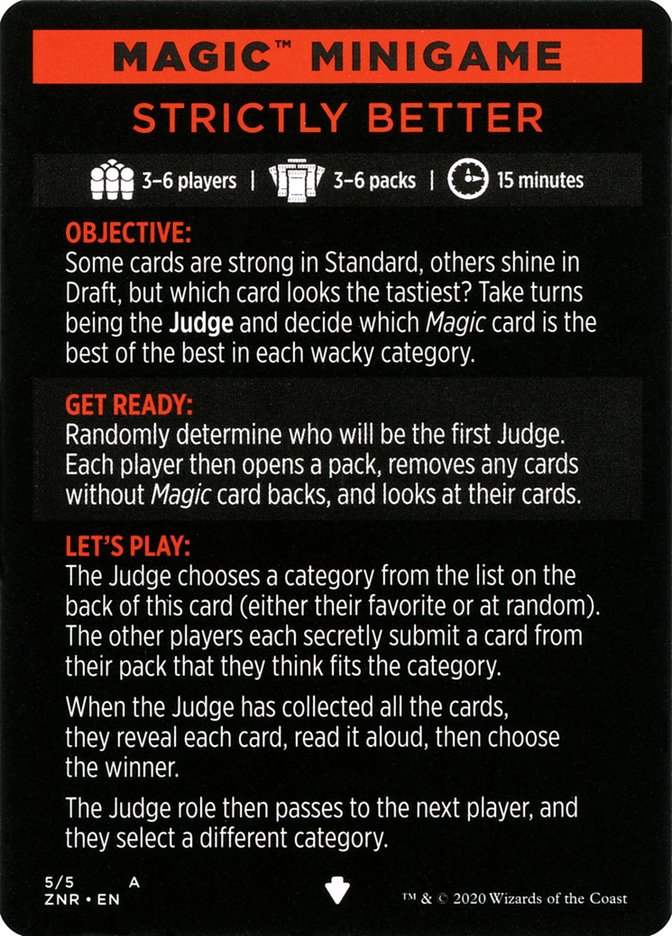Strictly Better (Magic Minigame) [Zendikar Rising Minigame] | Jomio and Rueliete's Cards and Comics