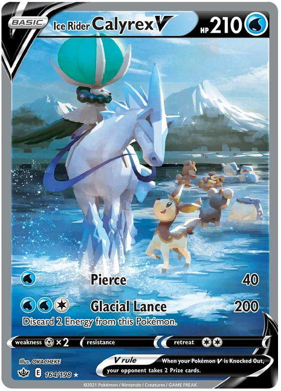 Ice Rider Calyrex V (164/198) [Sword & Shield: Chilling Reign] | Jomio and Rueliete's Cards and Comics