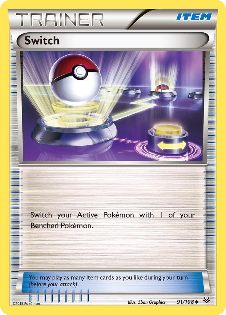 Switch (91/108) [XY: Roaring Skies] | Jomio and Rueliete's Cards and Comics