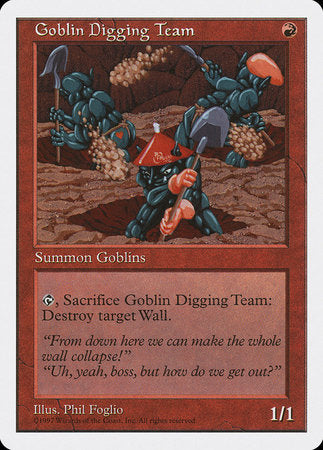 Goblin Digging Team [Fifth Edition] | Jomio and Rueliete's Cards and Comics