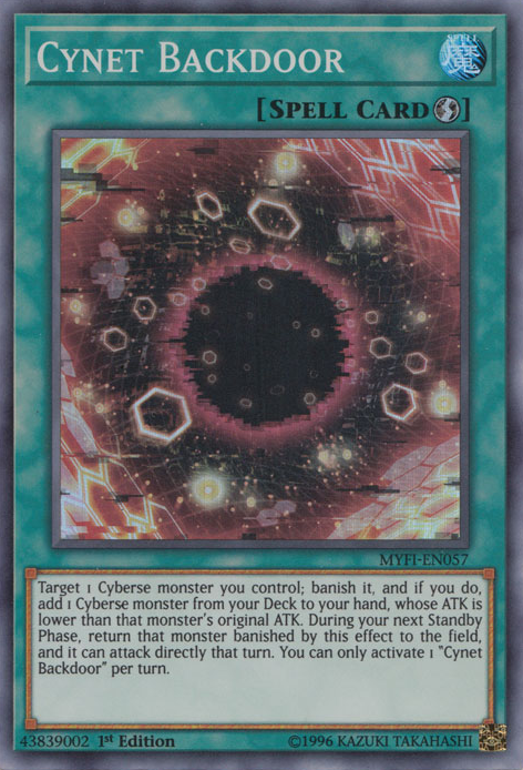 Cynet Backdoor [MYFI-EN057] Super Rare | Jomio and Rueliete's Cards and Comics