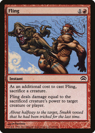 Fling [Planechase 2012] | Jomio and Rueliete's Cards and Comics
