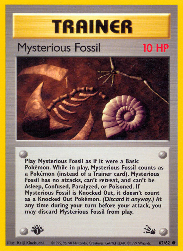 Mysterious Fossil (62/62) [Fossil 1st Edition] | Jomio and Rueliete's Cards and Comics