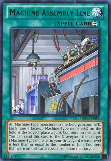 Machine Assembly Line (Green) [DL16-EN014] Rare | Jomio and Rueliete's Cards and Comics
