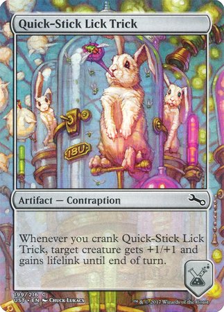 Quick-Stick Lick Trick [Unstable] | Jomio and Rueliete's Cards and Comics