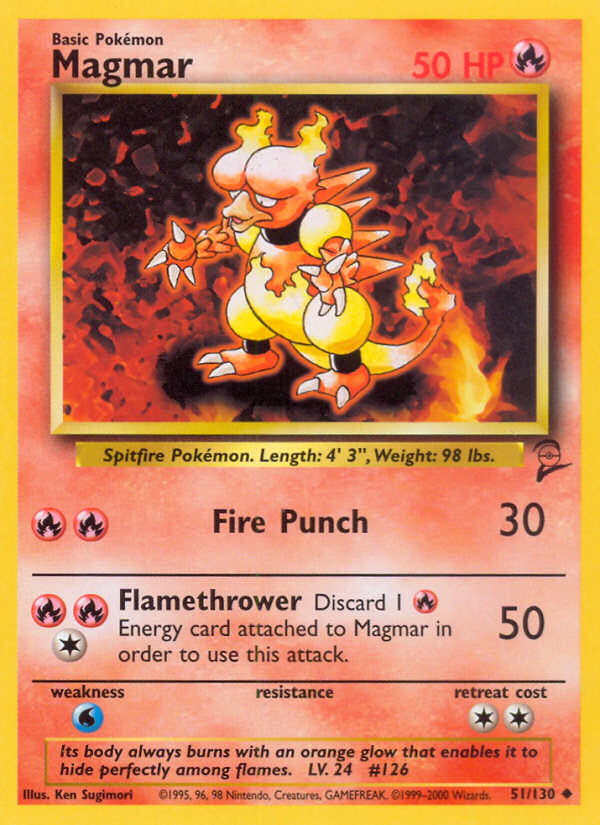 Magmar (51/130) [Base Set 2] | Jomio and Rueliete's Cards and Comics
