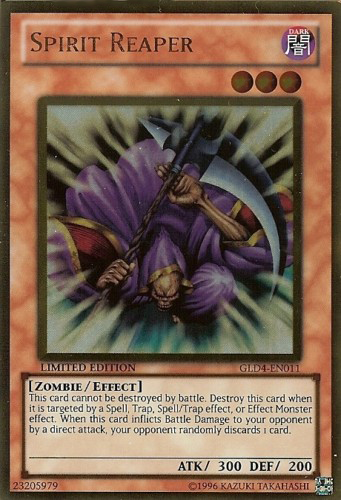 Spirit Reaper [GLD4-EN011] Gold Rare | Jomio and Rueliete's Cards and Comics