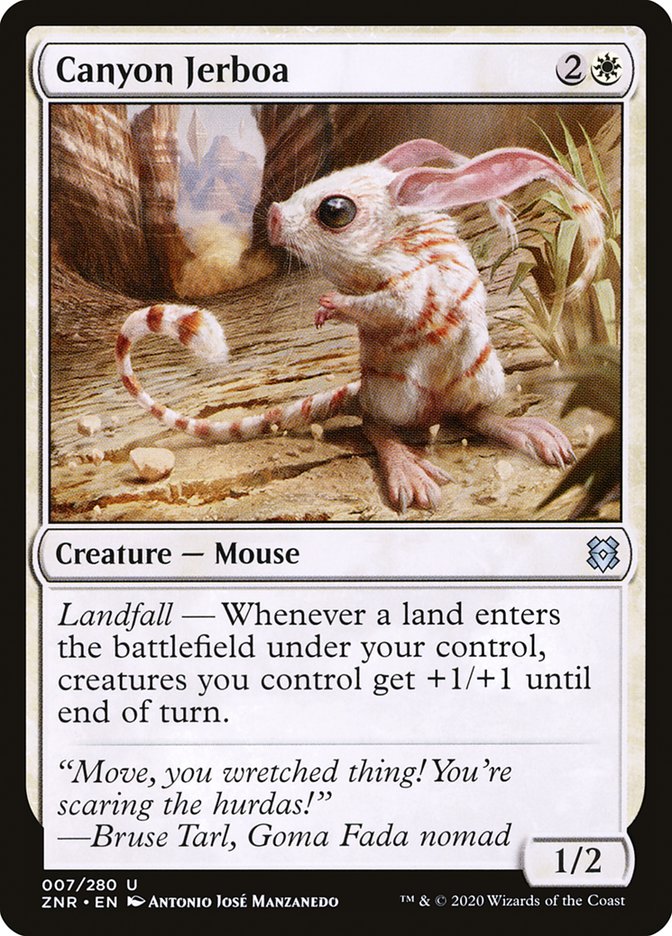 Canyon Jerboa [Zendikar Rising] | Jomio and Rueliete's Cards and Comics