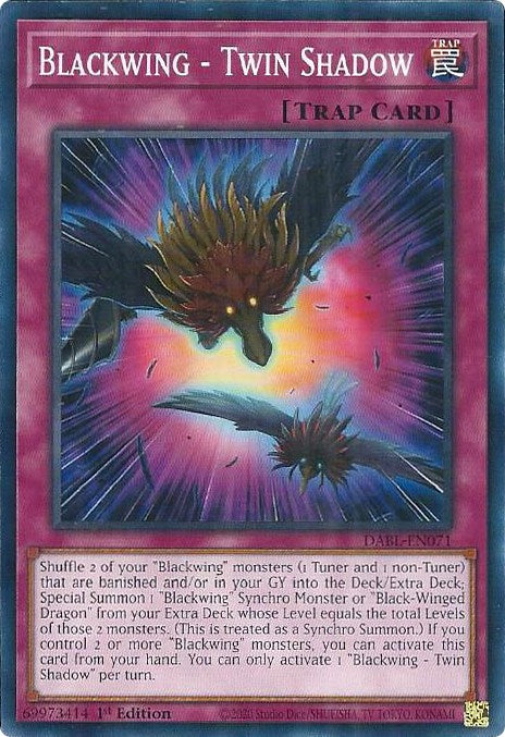 Blackwing - Twin Shadow [DABL-EN071] Common | Jomio and Rueliete's Cards and Comics