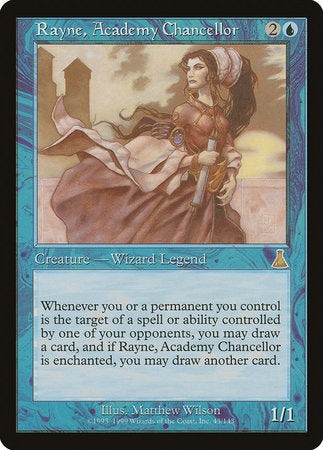 Rayne, Academy Chancellor [Urza's Destiny] | Jomio and Rueliete's Cards and Comics
