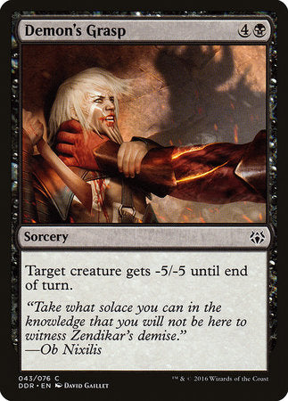 Demon's Grasp [Duel Decks: Nissa vs. Ob Nixilis] | Jomio and Rueliete's Cards and Comics