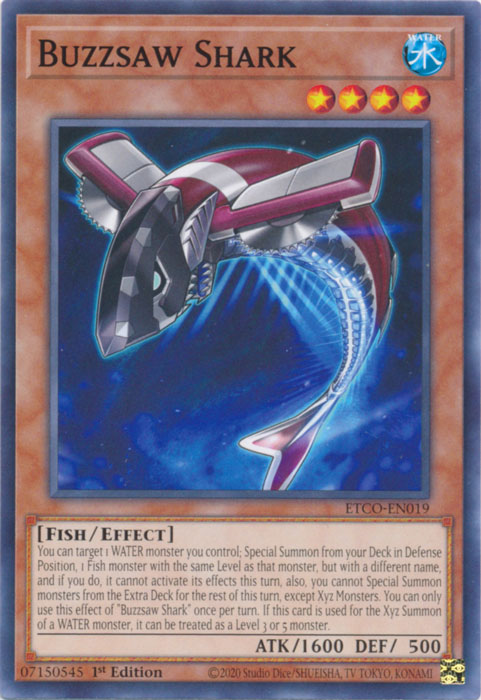 Buzzsaw Shark [ETCO-EN019] Common | Jomio and Rueliete's Cards and Comics