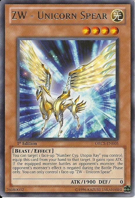 ZW - Unicorn Spear [ORCS-EN005] Rare | Jomio and Rueliete's Cards and Comics