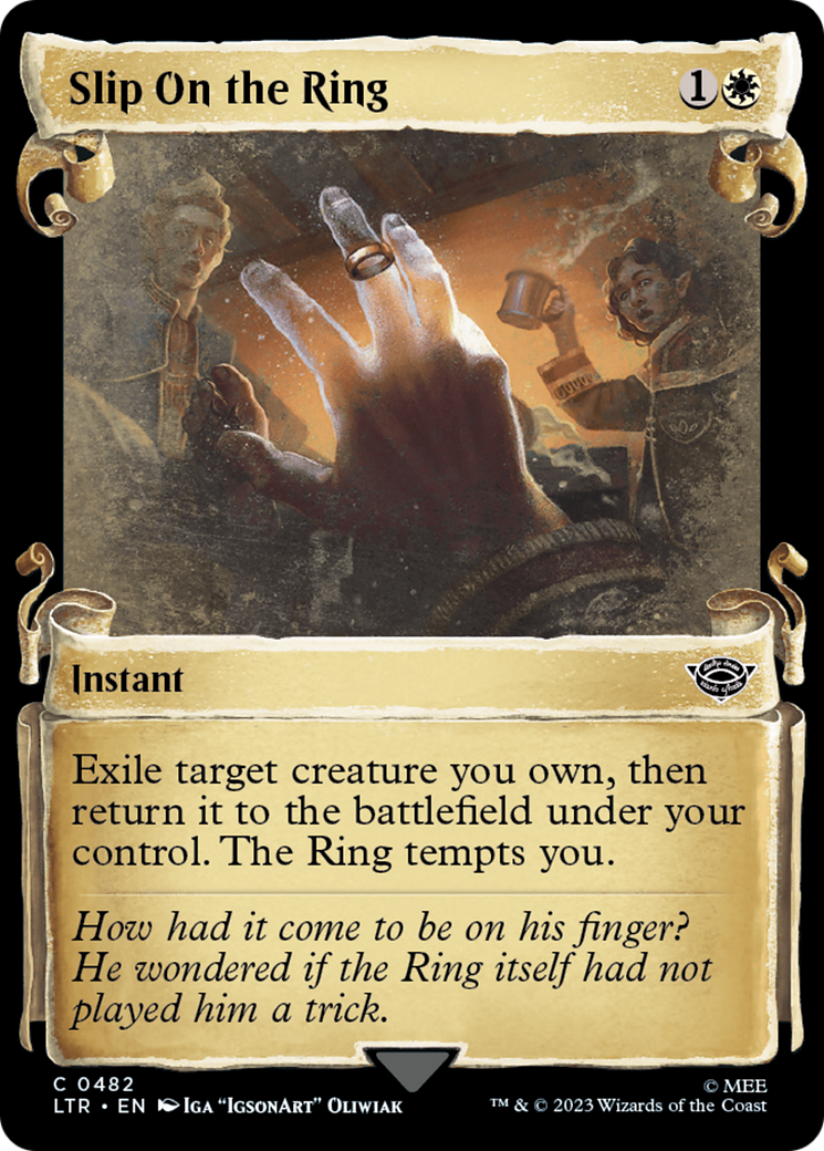 Slip on the Ring [The Lord of the Rings: Tales of Middle-Earth Showcase Scrolls] | Jomio and Rueliete's Cards and Comics