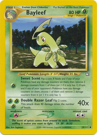 Bayleef (29/111) [Neo Genesis Unlimited] | Jomio and Rueliete's Cards and Comics