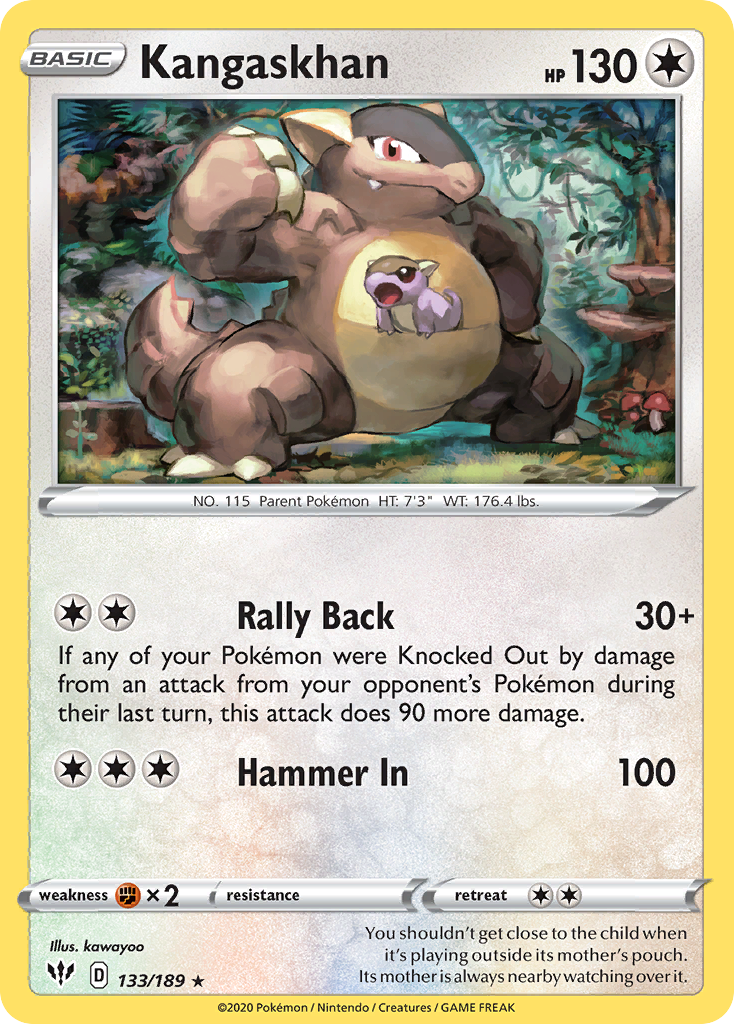 Kangaskhan (133/189) [Sword & Shield: Darkness Ablaze] | Jomio and Rueliete's Cards and Comics