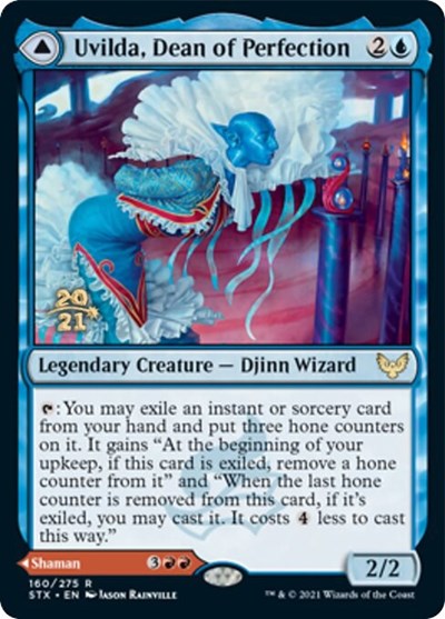 Uvilda, Dean of Perfection // Nassari, Dean of Expression [Strixhaven: School of Mages Prerelease Promos] | Jomio and Rueliete's Cards and Comics