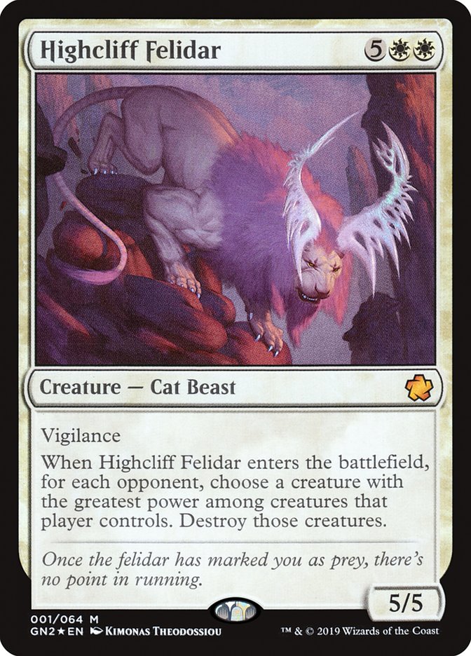 Highcliff Felidar [Game Night 2019] | Jomio and Rueliete's Cards and Comics
