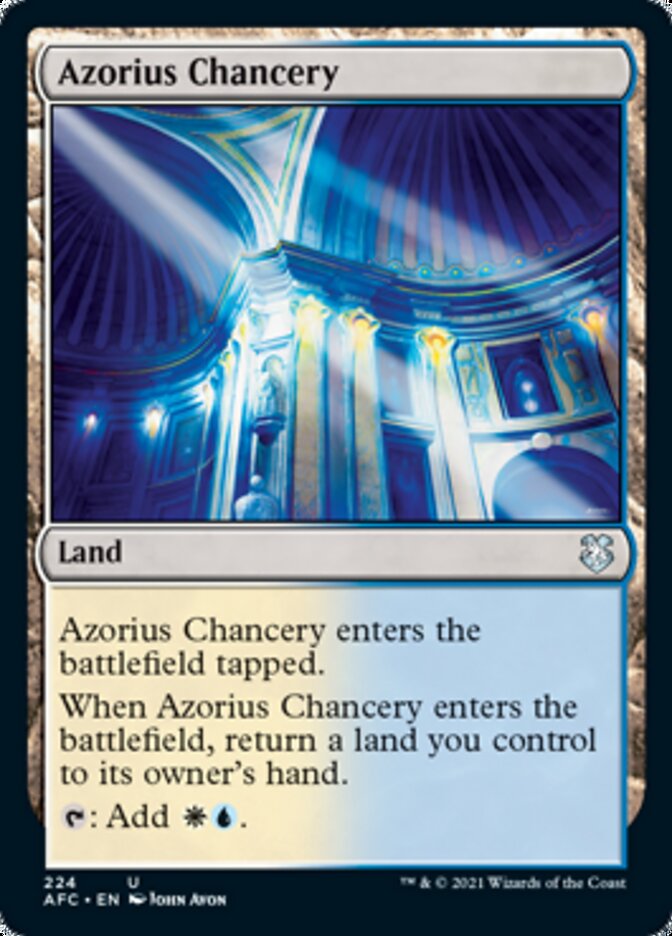 Azorius Chancery [Dungeons & Dragons: Adventures in the Forgotten Realms Commander] | Jomio and Rueliete's Cards and Comics