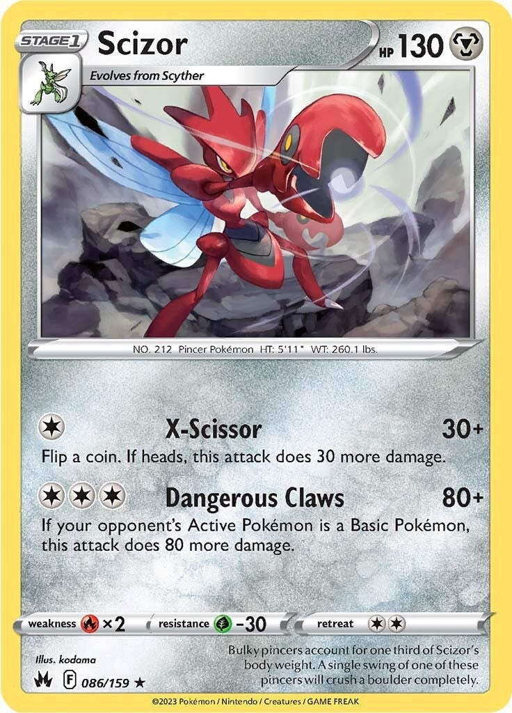 Scizor (086/159) [Sword & Shield: Crown Zenith] | Jomio and Rueliete's Cards and Comics