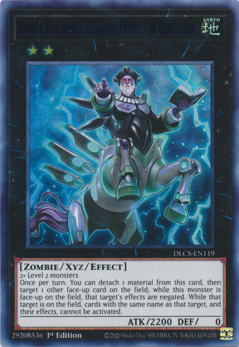Number 45: Crumble Logos the Prophet of Demolition (Blue) [DLCS-EN119] Ultra Rare | Jomio and Rueliete's Cards and Comics