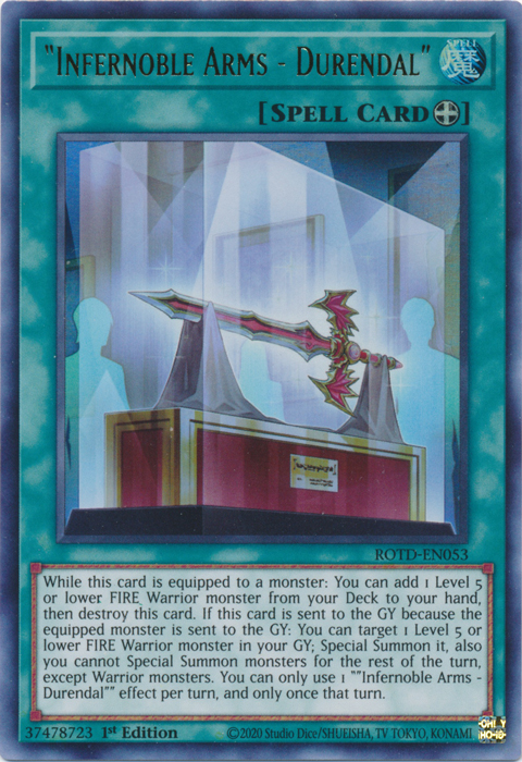 "Infernoble Arms - Durendal" [ROTD-EN053] Ultra Rare | Jomio and Rueliete's Cards and Comics