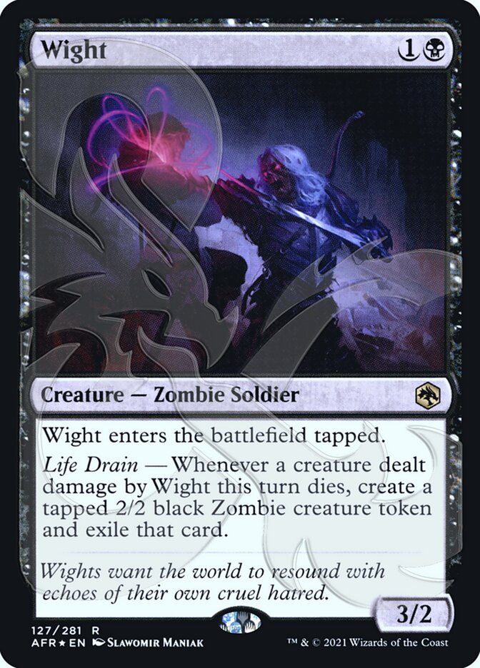 Wight (Ampersand Promo) [Dungeons & Dragons: Adventures in the Forgotten Realms Promos] | Jomio and Rueliete's Cards and Comics