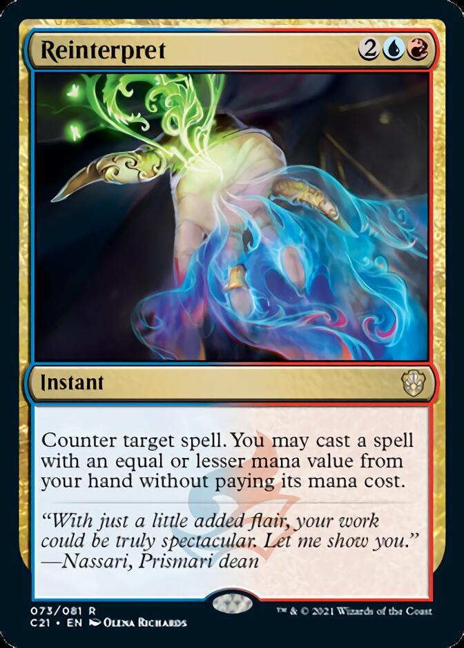 Reinterpret [Commander 2021] | Jomio and Rueliete's Cards and Comics