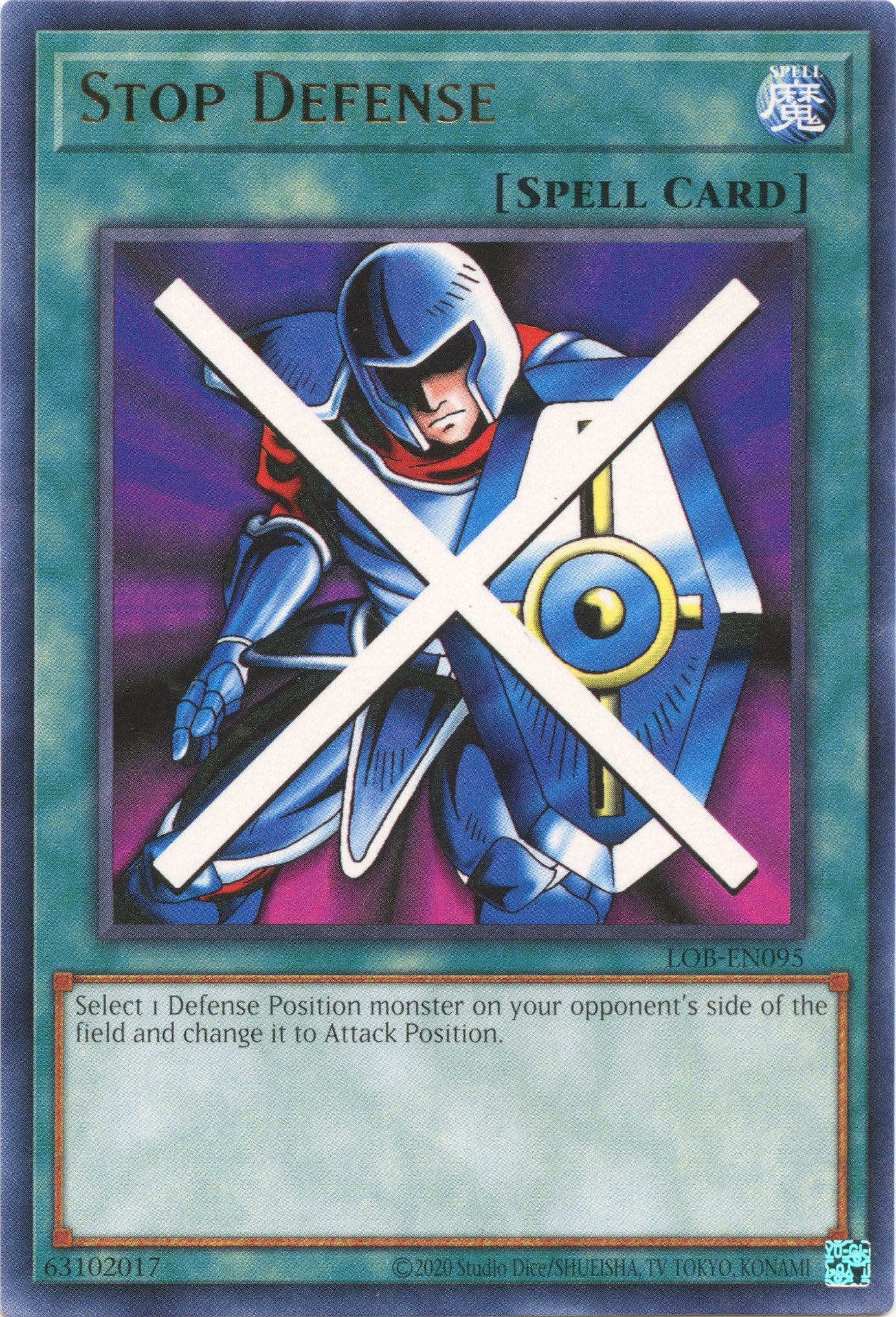 Stop Defense (25th Anniversary) [LOB-EN095] Rare | Jomio and Rueliete's Cards and Comics