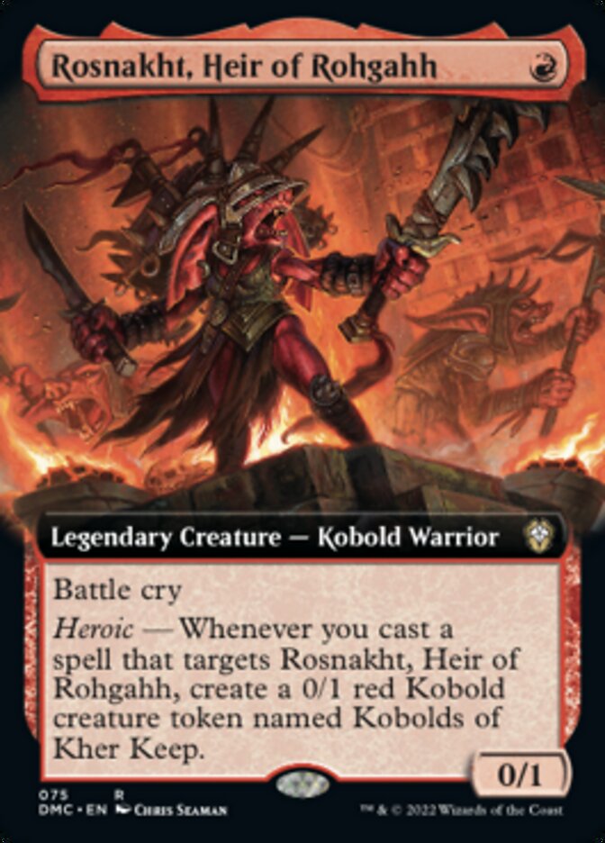 Rosnakht, Heir of Rohgahh (Extended Art) [Dominaria United Commander] | Jomio and Rueliete's Cards and Comics
