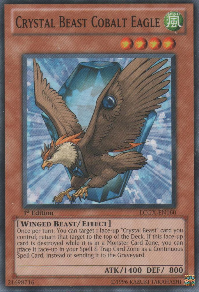 Crystal Beast Cobalt Eagle [LCGX-EN160] Common | Jomio and Rueliete's Cards and Comics