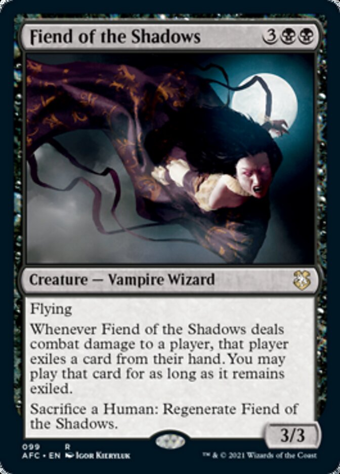 Fiend of the Shadows [Dungeons & Dragons: Adventures in the Forgotten Realms Commander] | Jomio and Rueliete's Cards and Comics