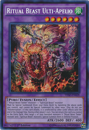 Ritual Beast Ulti-Apelio [THSF-EN028] Secret Rare | Jomio and Rueliete's Cards and Comics