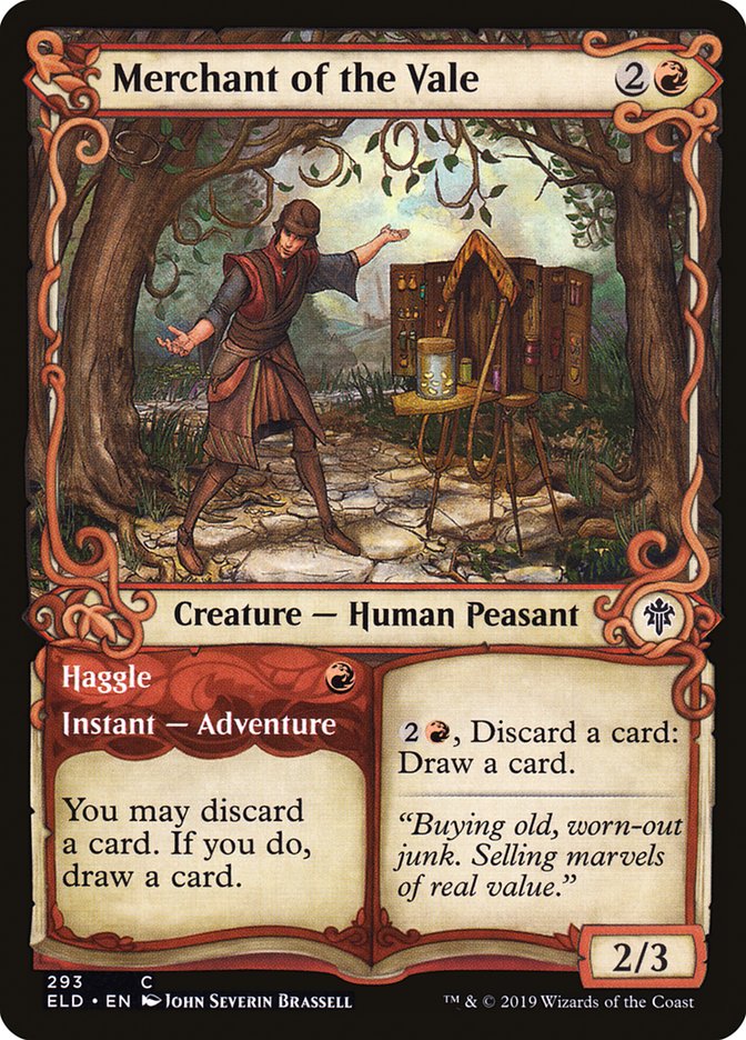 Merchant of the Vale // Haggle (Showcase) [Throne of Eldraine] | Jomio and Rueliete's Cards and Comics