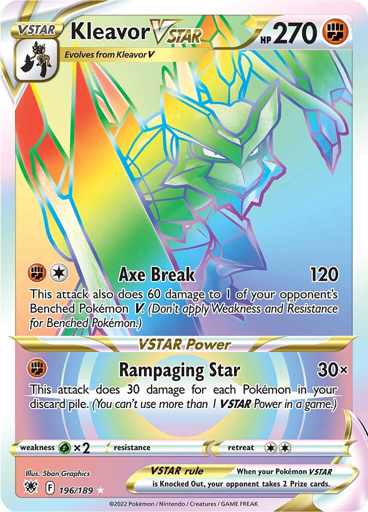Kleavor VSTAR (196/189) [Sword & Shield: Astral Radiance] | Jomio and Rueliete's Cards and Comics
