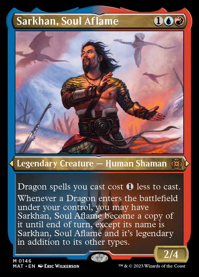 Sarkhan, Soul Aflame (Foil Etched) [March of the Machine: The Aftermath] | Jomio and Rueliete's Cards and Comics