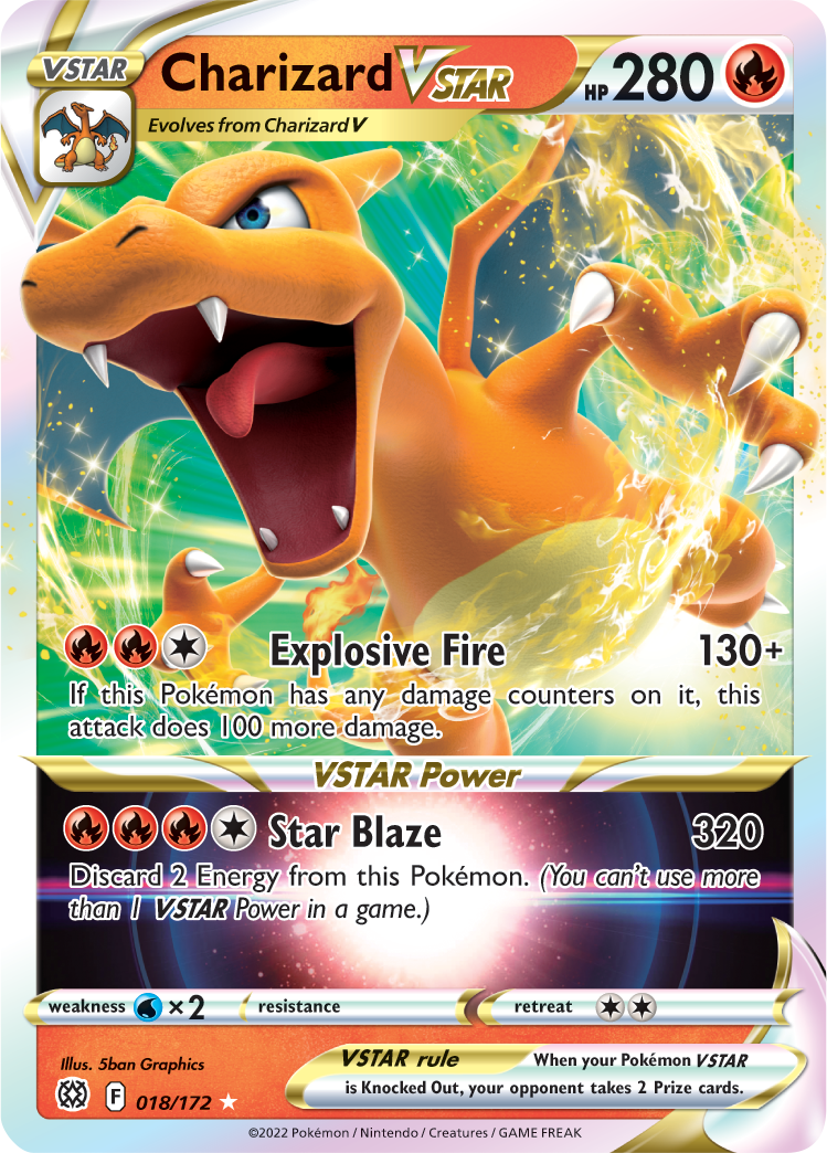 Charizard VSTAR (018/172) [Sword & Shield: Brilliant Stars] | Jomio and Rueliete's Cards and Comics