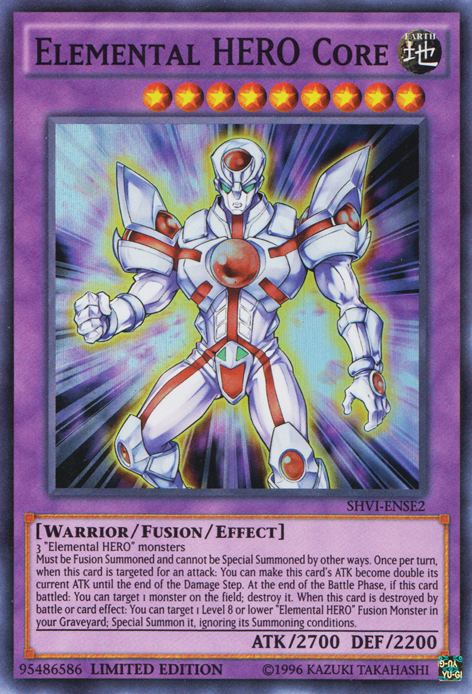 Elemental HERO Core [SHVI-ENSE2] Super Rare | Jomio and Rueliete's Cards and Comics